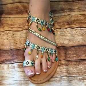 Boho Summer Thong Sandals